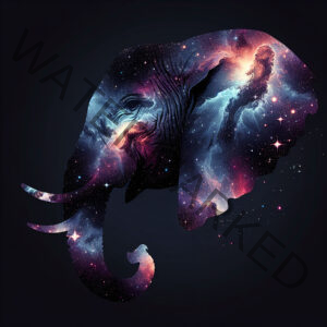 Elephant in profile